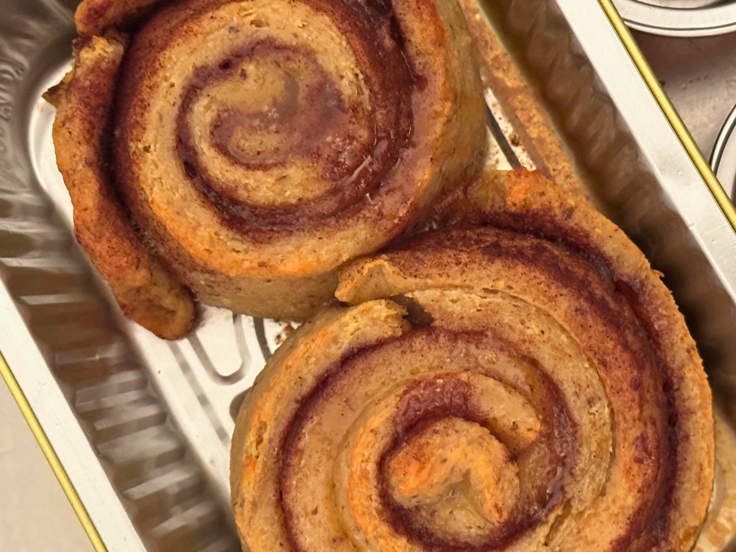 Keto White Chocolate Strawberry Cinnamon Rolls - Giant Keto Cinnamon Roll - Gluten Free, Sugar Free, Low Carb & Keto Approved