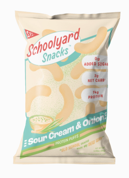 Better than Good Foods - Sour Cream & Onion Protein Puffs - Grab N' Go Bag - Gluten Free, Nut Free, Sugar Free, Soy Free, GMO Free, Nut Free