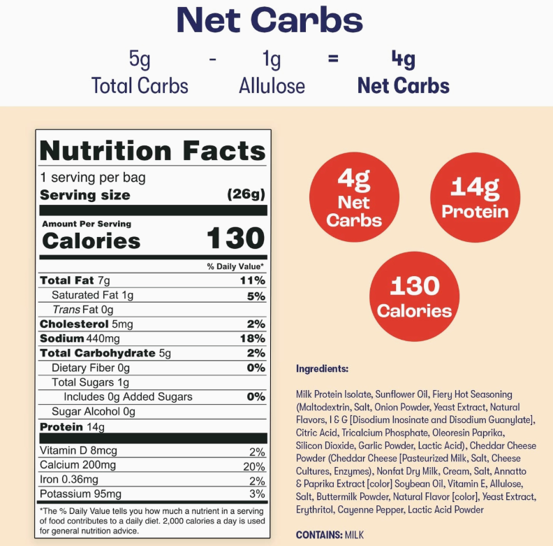 Better than Good Foods - Fiery Hot Protein Puffs - Grab N' Go Bag - Gluten Free, Nut Free, Sugar Free, Soy Free, GMO Free, Nut Free