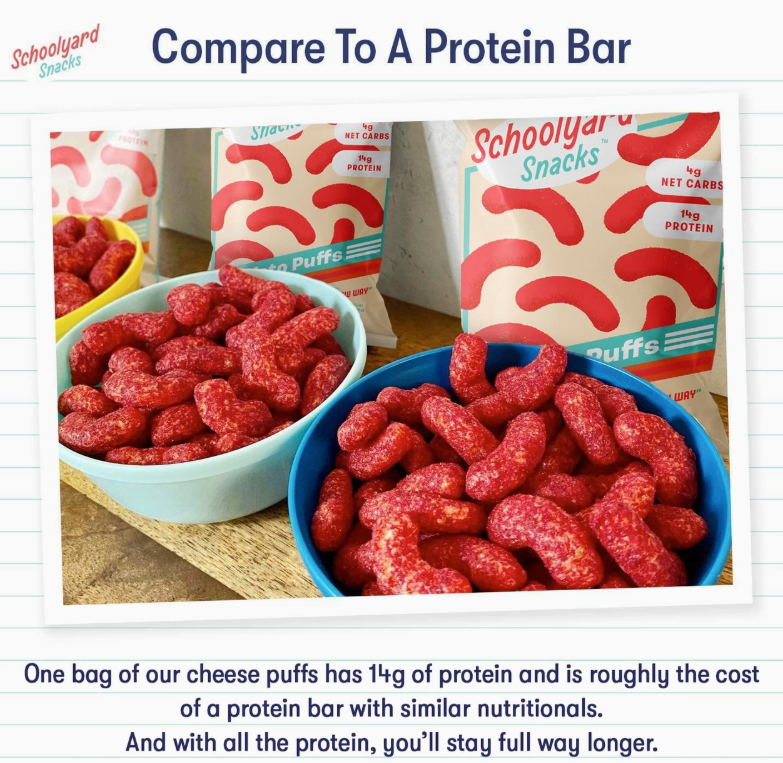 Better than Good Foods - Fiery Hot Protein Puffs - Grab N' Go Bag - Gluten Free, Nut Free, Sugar Free, Soy Free, GMO Free, Nut Free