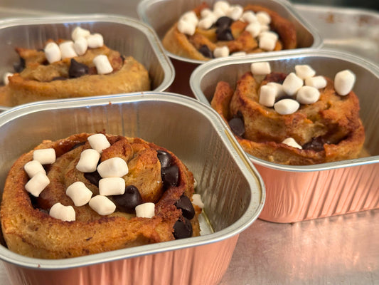 Keto Smore's Cinnamon Rolls - Giant Keto Marshmallow & Chocolate Cinnamon Roll - Gluten Free, Sugar Free, Low Carb & Keto Approved