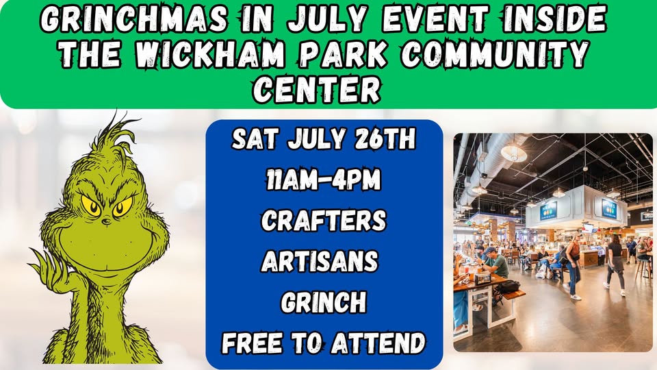 July 26th - 11 am to 4 pm - Wickham Park, Melbourne Florida - Indoor