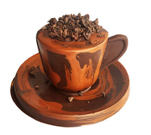 Load image into Gallery viewer, z Coco Polo Chocolate - 39% Pure Milk Chocolate Solid Tea Cup  - Gluten Free, Sugar Free, Low Carb, Keto Approved
