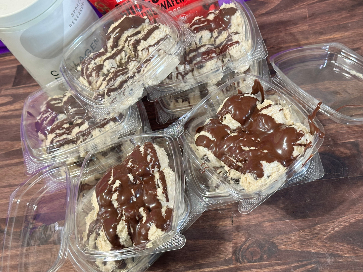 Keto Collagen Cookie Dough - EGG FREE, Dairy Free, Gluten Free, Sugar Free, Low Carb & Keto Approved