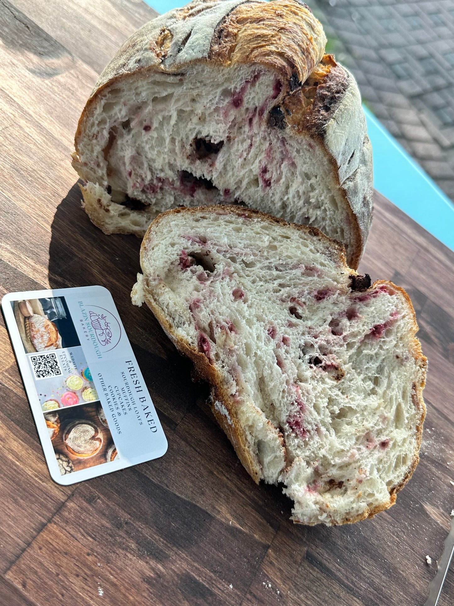 Sourdough Loaf - Raspberry Chocolate Chip - Gut Healthy, Long Fermentation