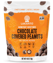 Load image into Gallery viewer, Lakanto - Chocolate Covered Peanuts - Vegan, Gluten Free, Sugar Free, Low Carb, Dairy Free &amp; Keto Approved
