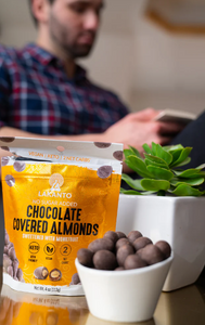 Lakanto - Chocolate Covered Almonds - Vegan, Gluten Free, Sugar Free, Low Carb, Dairy Free & Keto Approved