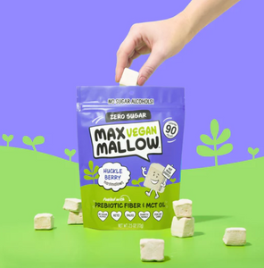 Max Mallow - Vegan Huckleberry Marshmallow - Gluten Free, Sugar Free, Dairy Free Marshmallow