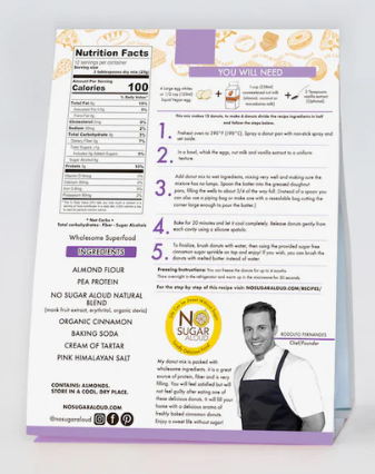 No Sugar Aloud - Not a Donut Donut Mix (Keto, Sugar Free, Vegan, Paleo, Dairy Free & Gluten Free)