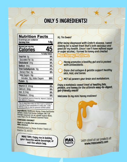 Max Mallow - Mini Hot Honey Marshmallow - Gluten Free