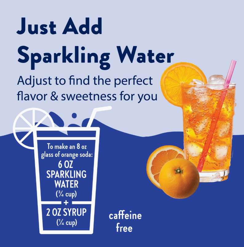 Skinny Mixes - Orange Soda Syrup - 0 Calories, 0 Sugar, 0 Carbs & Keto Approved