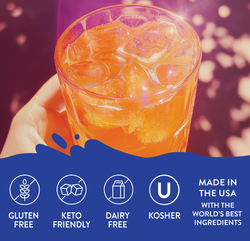 Skinny Mixes - Orange Soda Syrup - 0 Calories, 0 Sugar, 0 Carbs & Keto Approved