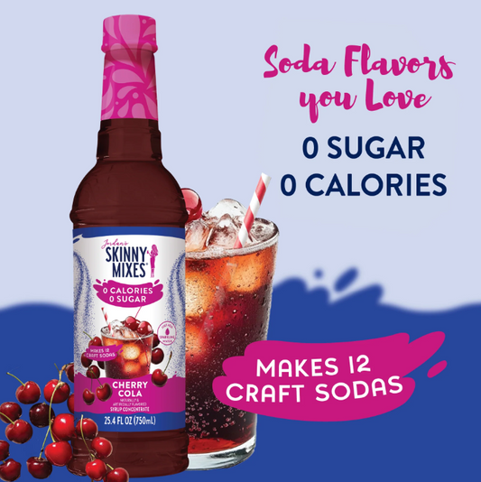 Skinny Mixes - Cherry Cola - 0 Calories, 0 Sugar, 0 Carbs & Keto Approved