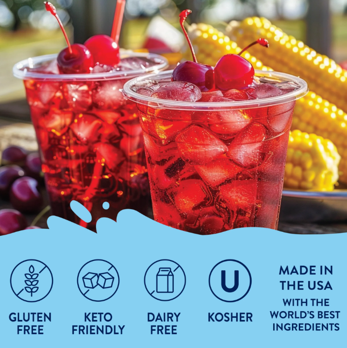 Skinny Mixes - Cherry - 0 Calories, 0 Sugar, 0 Carbs & Keto Approved