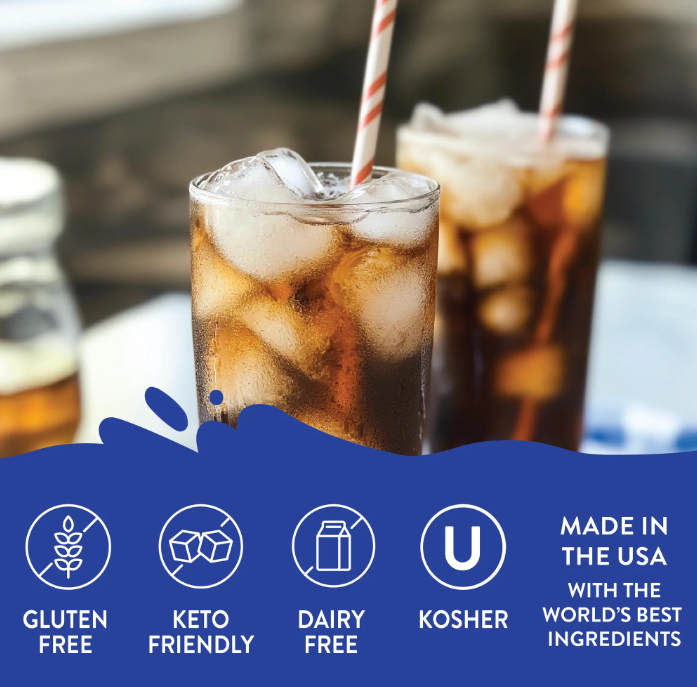 Skinny Mixes - Root Beer Float Syrup - 0 Calories, 0 Sugar, 0 Carbs & Keto Approved