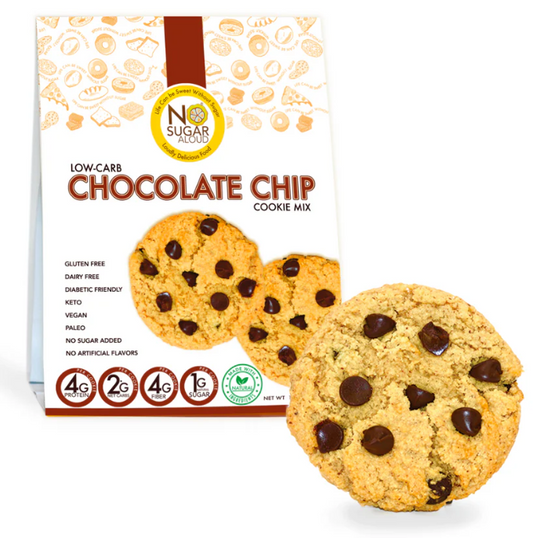 No Sugar Aloud - Chocolate Chip Cookie Mix (Keto, Sugar Free, Vegan, Dairy Free & Gluten Free)