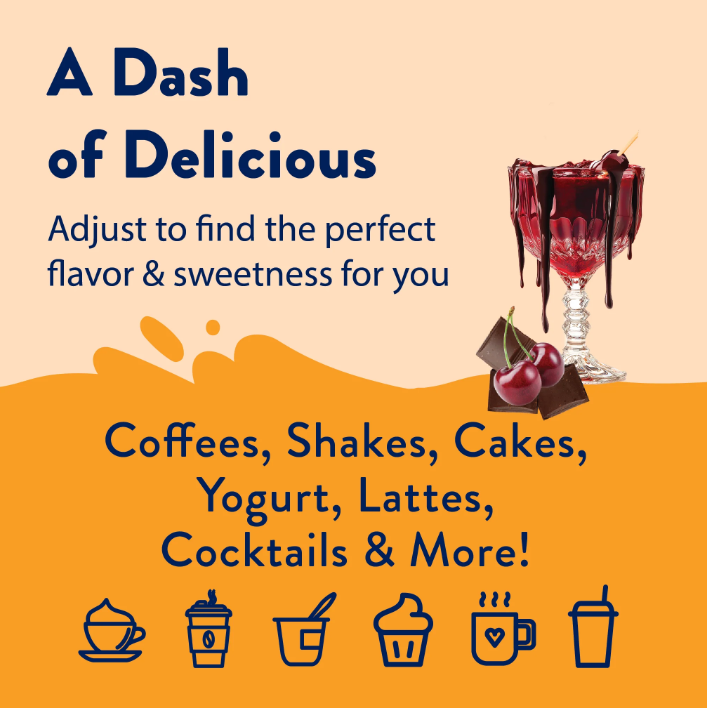 Skinny Mixes - Vampire Kiss, Chocolate & Cherry Syrup - 0 Calories, 0 Sugar, 0 Carbs & Keto Approved