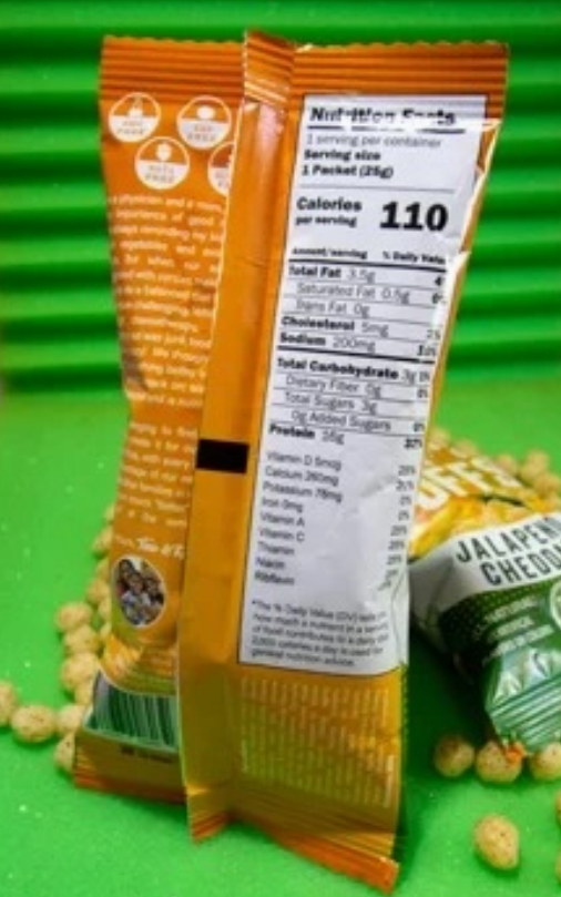Better than Good Foods - Jalapeno n' Cheddar Protein Puffs - Grab N' Go Bag - Gluten Free, Nut Free, Sugar Free, Soy Free, GMO Free, Nut Free