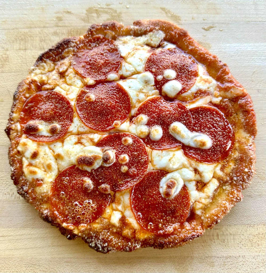 Carb Smart Keto Fat Head Italian Seasoned Pizza Crust - 5 oz Personal Pizza - Gluten Free, Sugar Free, Low Carb & Diabetic Friendly