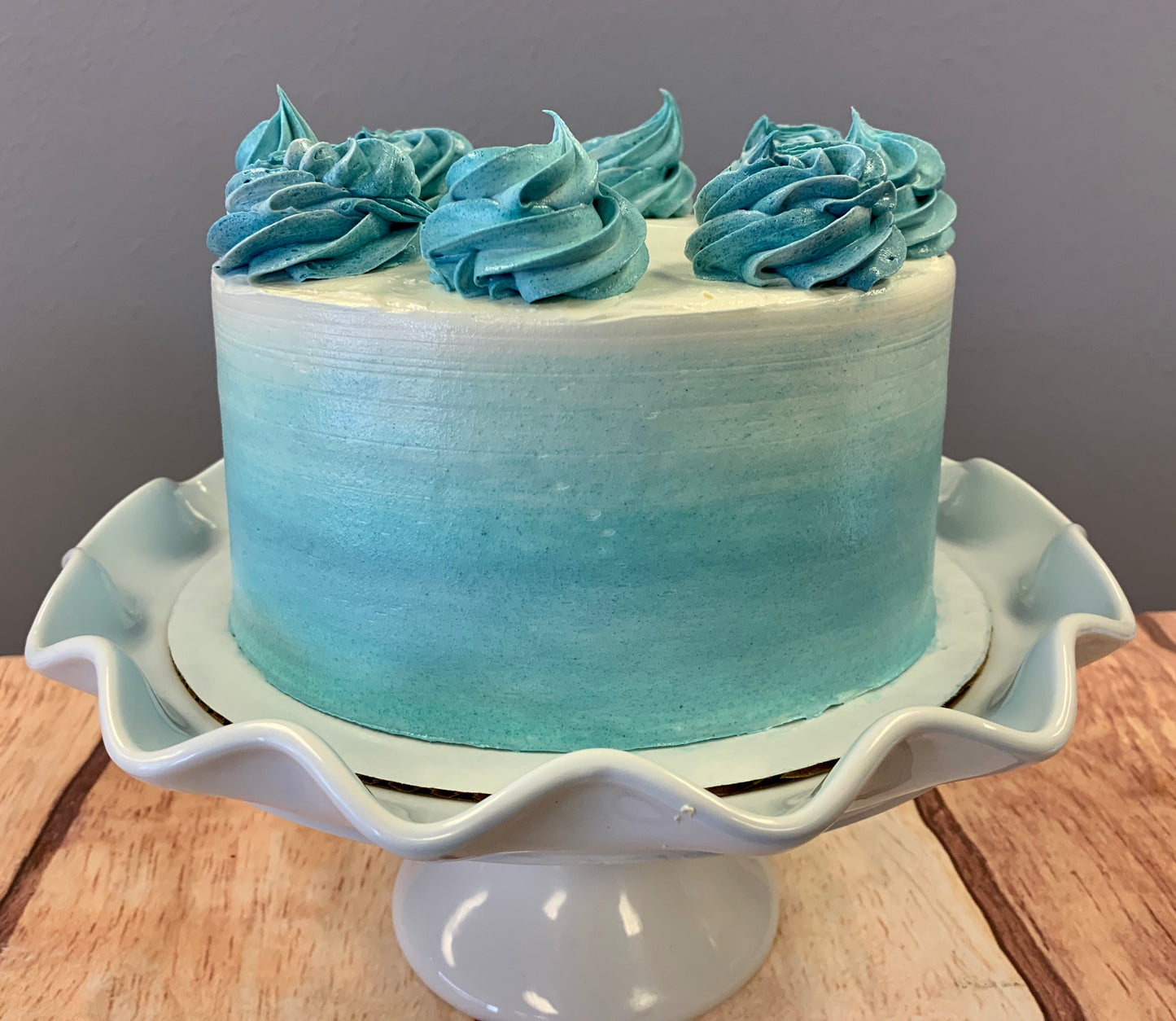 PICK UP ONLY - Keto 8" Cake - Decorated Vanilla Cake - Gluten Free, Sugar Free, Low Carb & Keto Approved