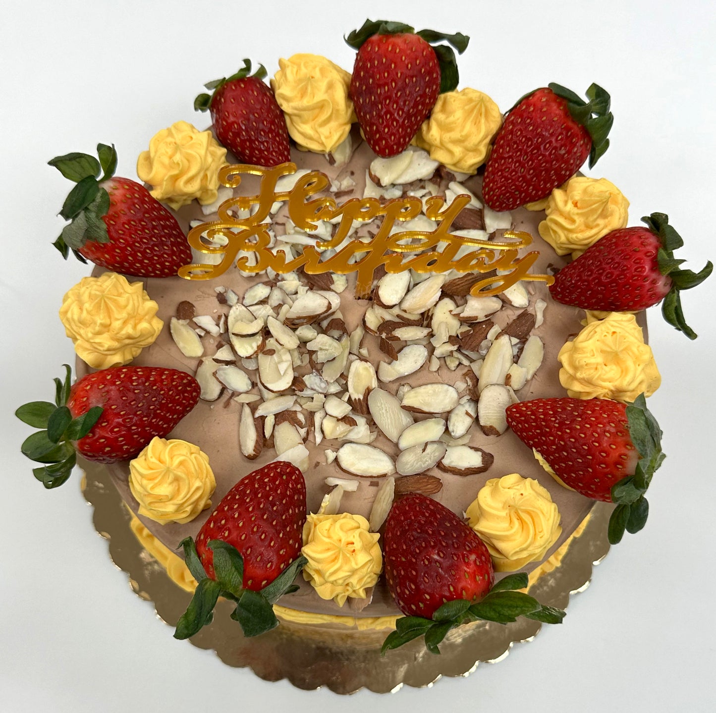 PICK UP ONLY - Keto 8" Cake - Decorated Vanilla Cake - Gluten Free, Sugar Free, Low Carb & Keto Approved