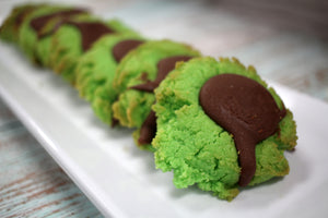 Keto Shamrock Mint Buttons, Mint Cookies Chocolate Center - Gluten Free, Sugar Free, Low Carb, Keto & Diabetic Friendly