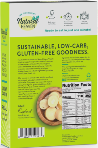 Natural Heaven - Ready Meal, Mediterranean Keto Bowl - Keto, Gluten Free, Vegan, Low Carb, Paleo, Plant Based, Sugar Free