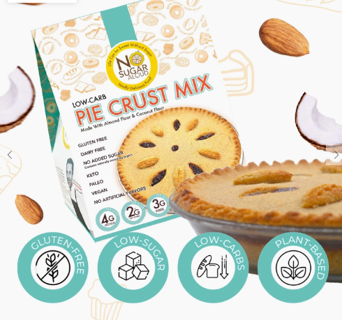 No Sugar Aloud - Pie Crust Mix (Keto, Sugar Free, Low Carb, Vegan, Paleo, Dairy Free & Gluten Free)