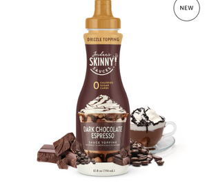 Skinny Mixes - Dark Chocolate Espresso Sauce - 0 Calories, 0 Sugar, 0 Carbs & Keto Approved