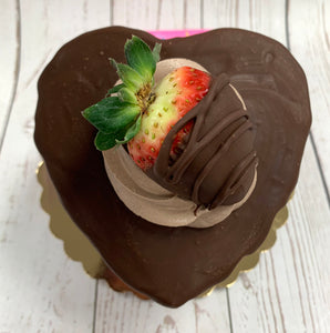 IN STORE ONLY - Keto 4" Heart Cake - Decorated Heart Shaped Cake - Gluten Free, Sugar Free, Low Carb, Keto Approved