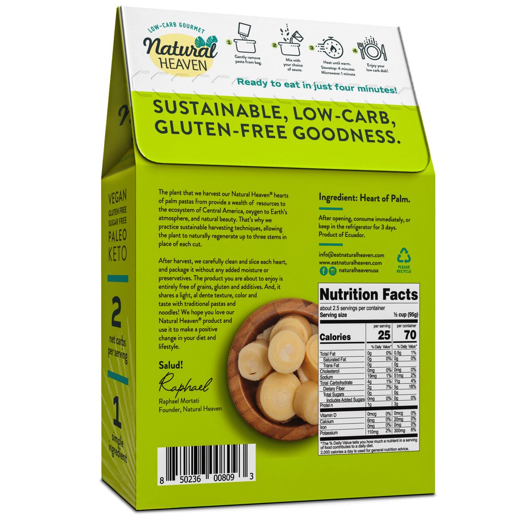 Natural Heaven - Angel Hair - Gluten Free, Plant Based, Low Carb, Paleo & Keto Approved