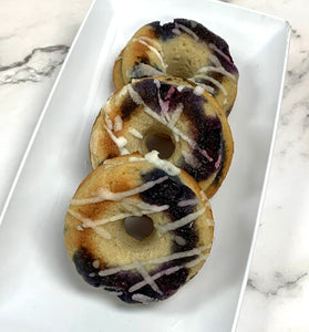Keto Blueberry Doughnuts - Keto Donuts - Gluten Free, Sugar Free, Low Carb & Keto Approved