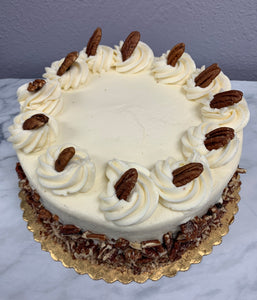 IN STORE ONLY - Keto 8" Carrot Cake - Decadent decorated Carrot Cake - Gluten Free, Sugar Free, Low Carb & Keto Approved