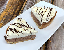Load image into Gallery viewer, IN STORE ONLY - Keto Chocolate Silk Pie - By the Slice, 5&quot; or 8&quot; - Seasonal Item

