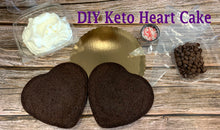 Load image into Gallery viewer, DIY Keto 8&quot; HEART Cake Kit - Do It Yourself Cake Kit - Gluten Free, Sugar Free, Low Carb, Keto Approved
