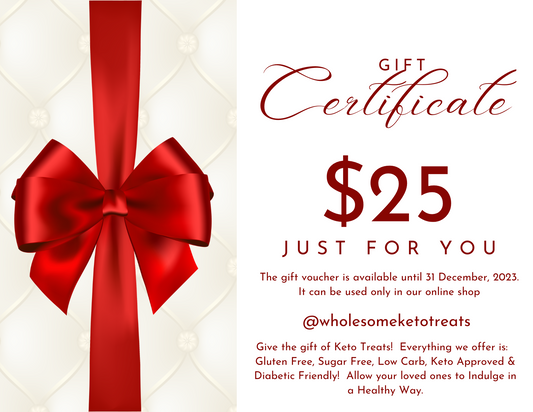 Wholesome Keto Treats Gift Certificates