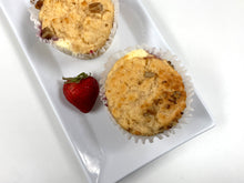 Load image into Gallery viewer, Keto Strawberry Cheesecake Muffins with Crumb Topping - Gluten Free, Sugar Free, Low Carb, Keto &amp; Diabetic Friendly
