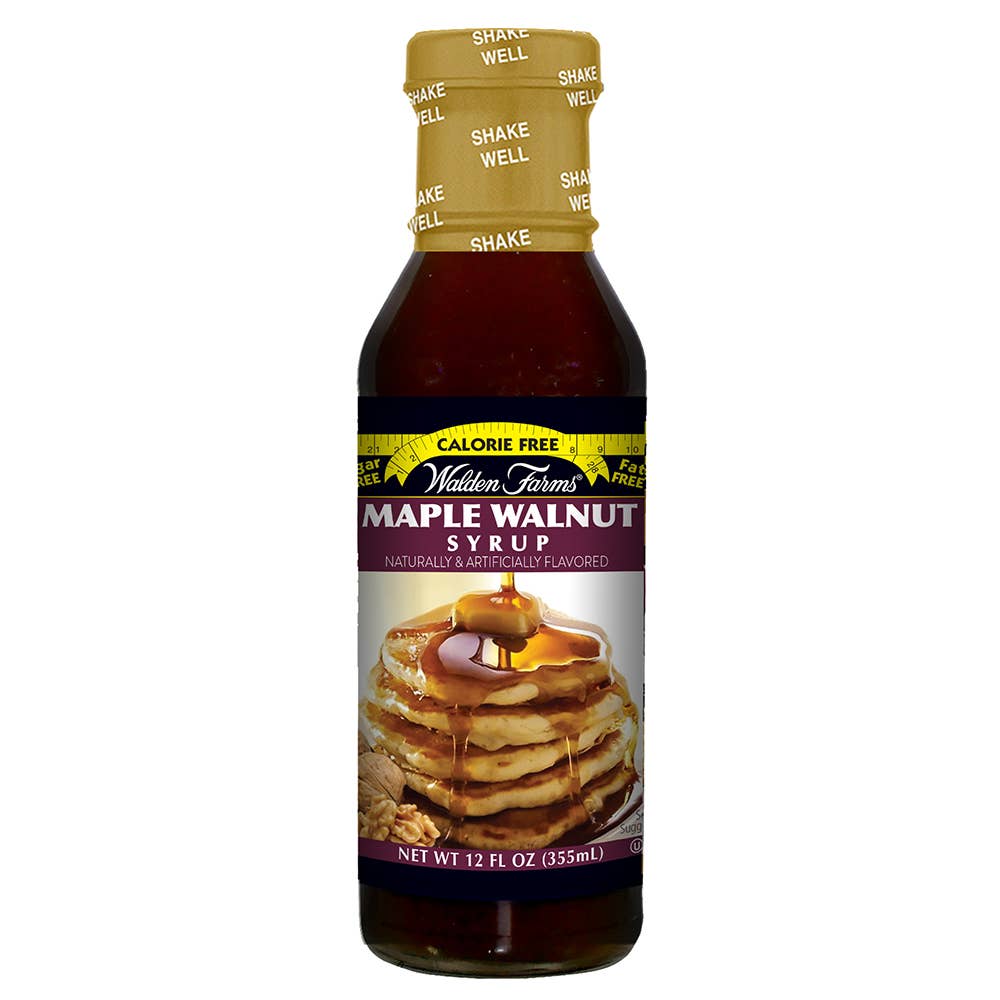 Walden Farms - Maple Walnut Syrup - Gluten Free, Sugar Free, ZERO Carb, VEGAN & Keto Approved
