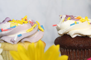 IN STORE ONLY - Keto Cupcakes - Vanilla Decorated Cupcakes - Gluten Free, Sugar Free, Low Carb & Keto Approved