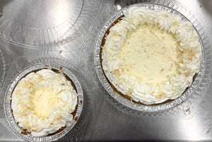 Keto Coconut Cream Pie, By the Slice, 5" or 8" - IN STORE ONLY - Gluten Free, Sugar Free, Low Carb & Keto Approved