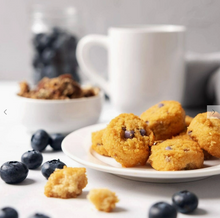 Load image into Gallery viewer, HighKey - Soft Baked Mini Treats: Blueberry (2oz) - Gluten Free, Sugar Free, Low Carb &amp; Keto Approved
