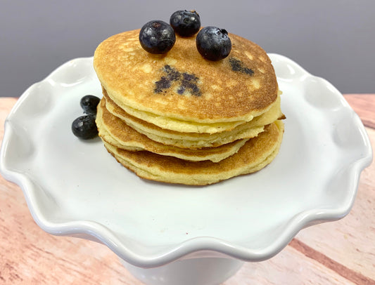 Keto Pancakes - Blueberry Pancakes - Gluten Free, Sugar Free, Low Carb & Keto Approved