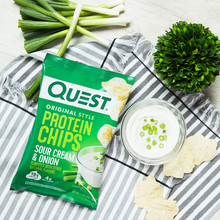 Load image into Gallery viewer, Quest Nutrition - Tortilla Style Protein Chips - Sour Cream &amp; Onion - High Protein, Low Carb, Keto Friendly
