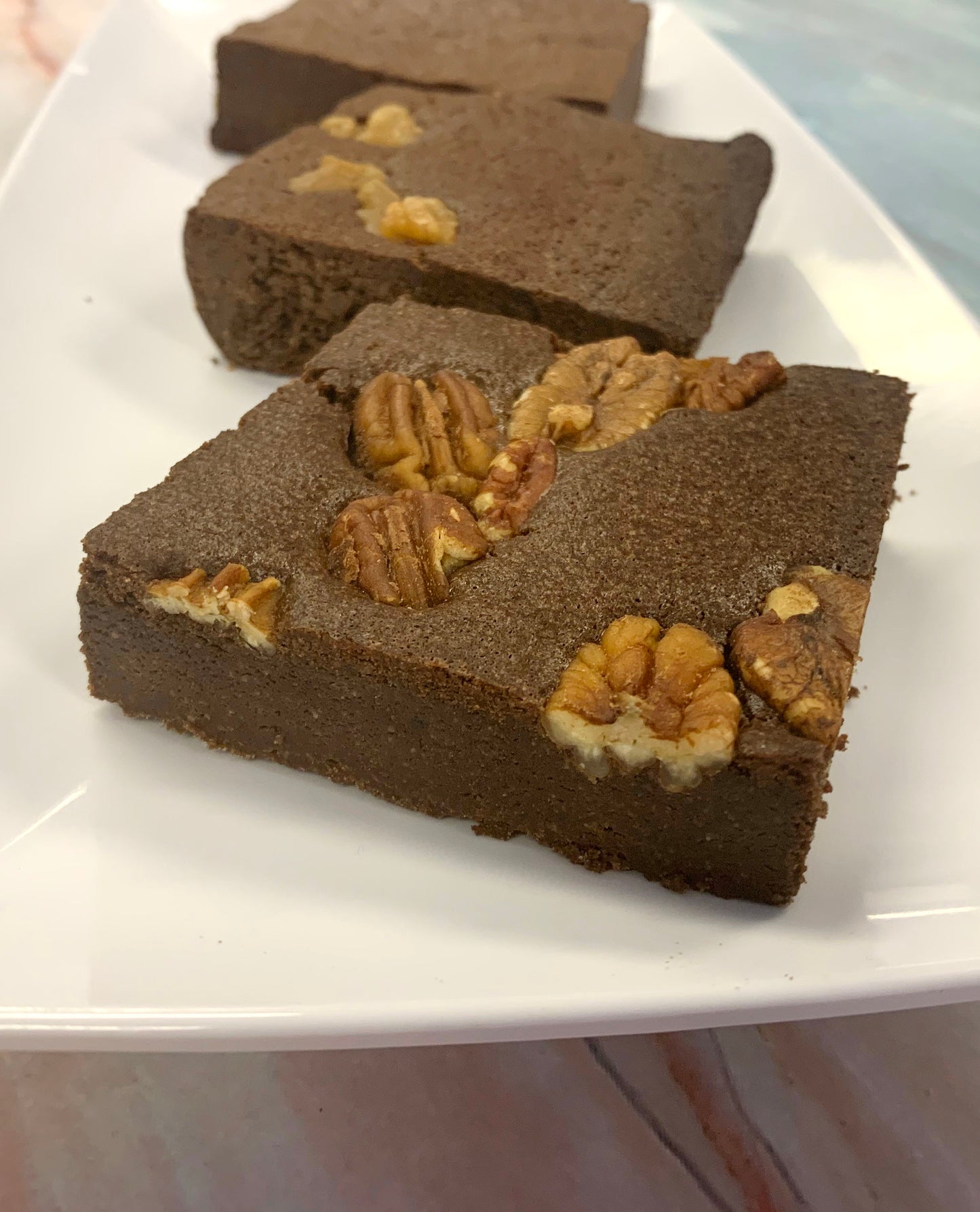 Keto Fudgy Brownies - Pecan Brownies - Gluten Free, Sugar Free, Low Carb & Keto Approved