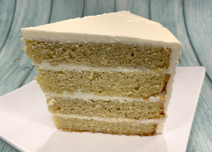 IN STORE ONLY - Keto / DAIRY FREE - Vanilla Cake - By the Slice - Gluten Free, DAIRY FREE, Sugar Free, Low Carb, Keto & Diabetic Friendly