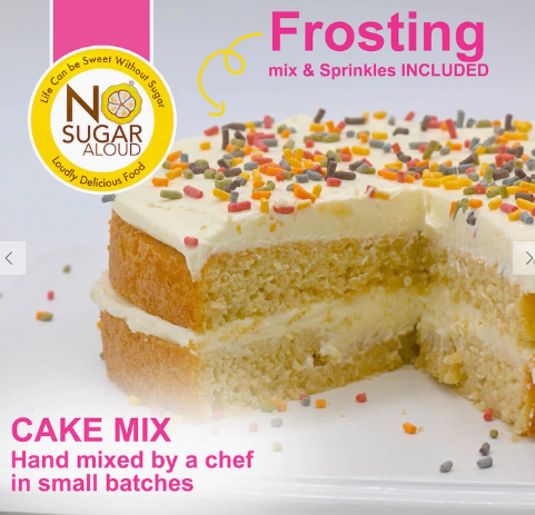 No Sugar Aloud - Celebration Cake Mix (Keto, Sugar Free, Vegan, Paleo, Dairy Free & Gluten Free)