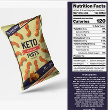 Load image into Gallery viewer, Better than Good Foods - SchoolYard Snacks Keto Puffs - Cheddar - Gluten Free, High Protein, Nut Free, Low Carb, Keto Approved
