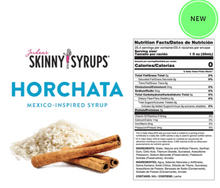 Load image into Gallery viewer, Skinny Mixes - Horchata Syrup - 0 Calories, 0 Sugar, 0 Carbs &amp; Keto Approved

