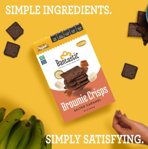 Natural Heaven - Bantastic - Salted Caramel - Flavored Brownie Crisps: Sugar-Free Snack - Gluten Free, Low Carb, Keto & Dairy FREE