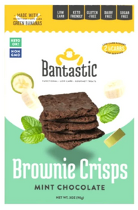 Natural Heaven - Bantastic, Brownie Crisps - Mint Chocolate - Keto, Gluten Free, Dairy Free, Low Carb, Paleo, Plant Based, Sugar Free
